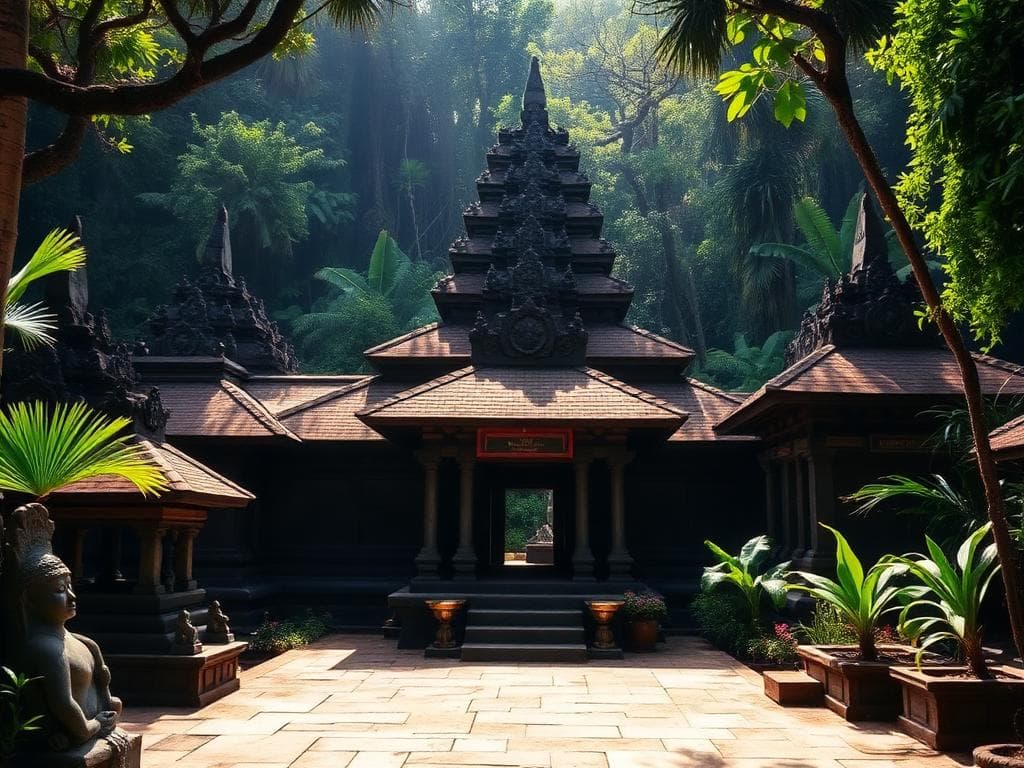 Traditional Balinese temple in Ubud